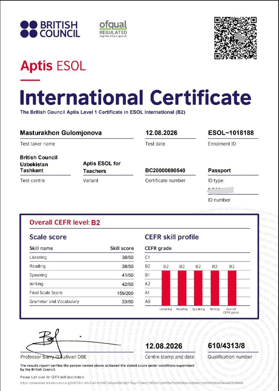 Aptis ESOL for Teachers
